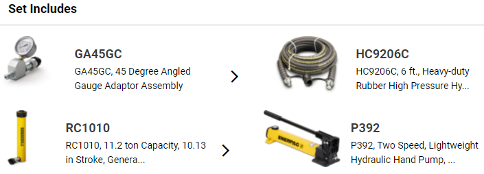 Bộ kích thủy lực Enerpac SCR1010TB, Enerpac hydraulic cylinder and hand pump set SCR1010TB
