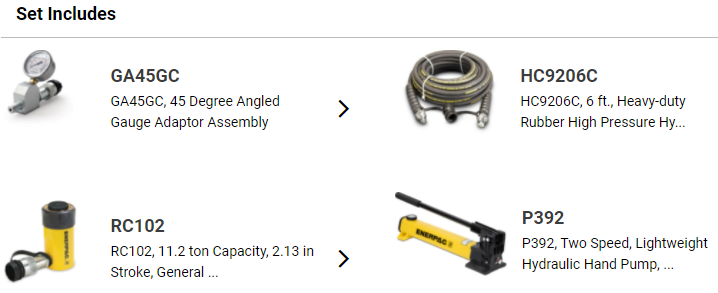 Bộ kích thủy lực Enerpac SCR102TB, Enerpac hydraulic cylinder and hand pump set SCR102TB