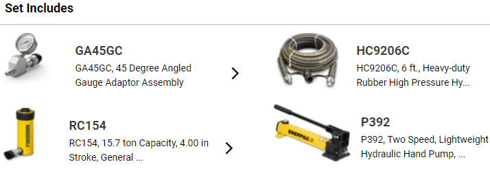 Bộ kích thủy lực Enerpac SCR154TB, Enerpac hydraulic cylinder and hand pump set SCR154H