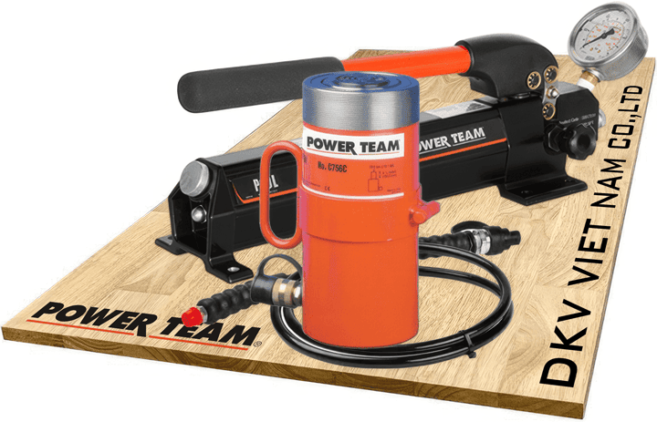 Bộ kích thủy lực Power Team C1002C, Bộ con đội thủy lực Power Team C1002C, Power Team hydraulic jack set C1002C
