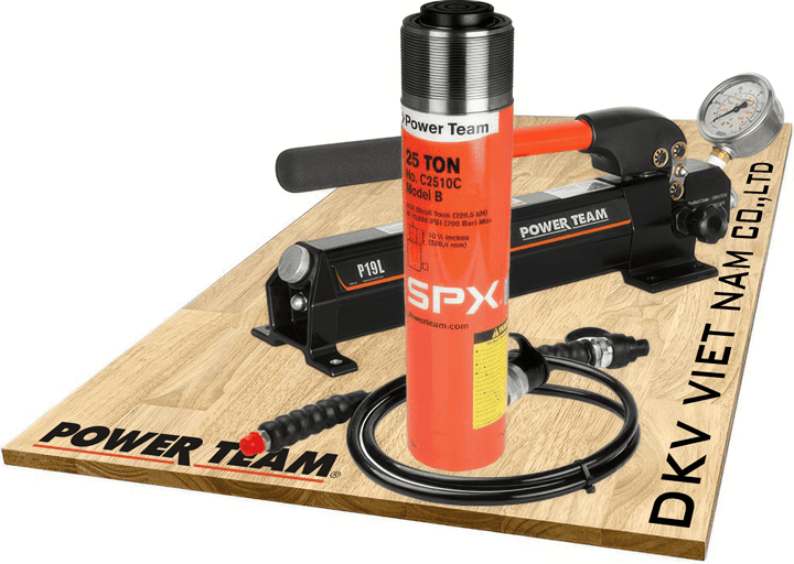 Bộ kích thủy lực Power team C108C, Bộ con đội thủy lực Power team C108C, Power team hydraulic jack set C108C