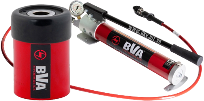 bo kich thuy luc BVA HC1202XT ,  BVA hydraulic cylinder and hand pump set HC1202XT