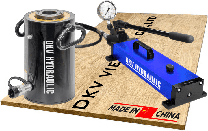 Bộ kích thủy lực rỗng tâm RACH-608, bộ con đội thủy lực rỗng tâm RACH-608, hollow hydraulic cylinder and hand pump set RACH-608