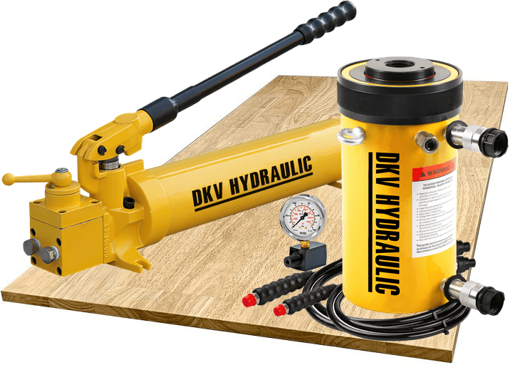 Bộ kích thủy lực rỗng tâm RRH-1006, bộ con đội thủy lực rỗng tâm RRH-1006, hollow hydraulic cylinder and hand pump set RRH-1006
