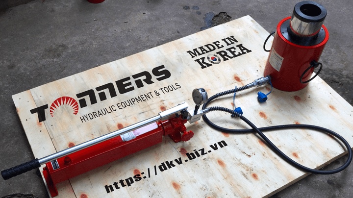 bo kich thuy luc rong tam Tonners DCH-50100, Tonners hollow hydraulic jack DCH-50100 set