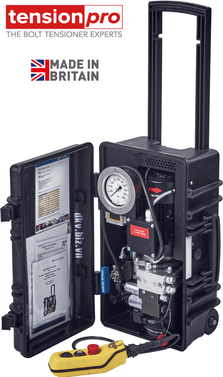 Bơm căng bulong thủy lực TensionPro PEMO-1500-01-230, TensionPro electric hydraulic tensioner pumps PEMO-1500-01-230