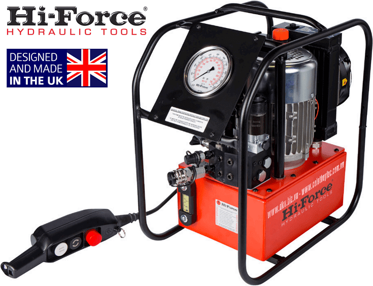Bơm cờ lê thủy lực Hi-Force TPE25A, Hi-Force electric hydraulic torque wrench pump TPE25A