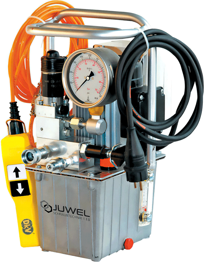 bom co le thuy luc Juwel HE025, Juwel electric hydraulic torque wrench pump HE025