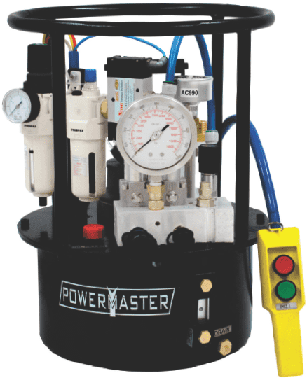 Bơm cờ lê thủy lực khí nén Powermaster AP1000, Powermaster air hydraulic torque wrench pump AP1000