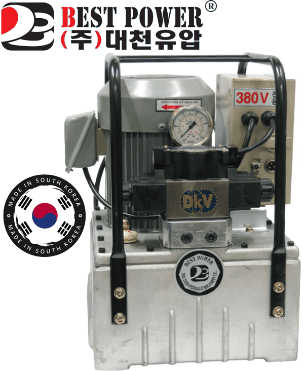 Bơm điện thủy lực Hàn Quốc Best Power DMP-3, Best Power electric hydraulic pump DMP-3