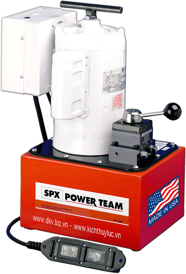 bom dien thuy luc power team pe464-e220 , power team electric hydraulic pump pe464-e220
