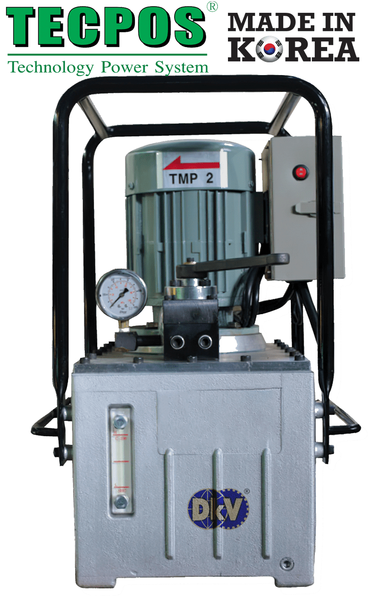 Bơm điện thủy lực Hàn Quốc Tecpos TMP 2-M, Tecpos electric hydraulic pump TMP 2-M