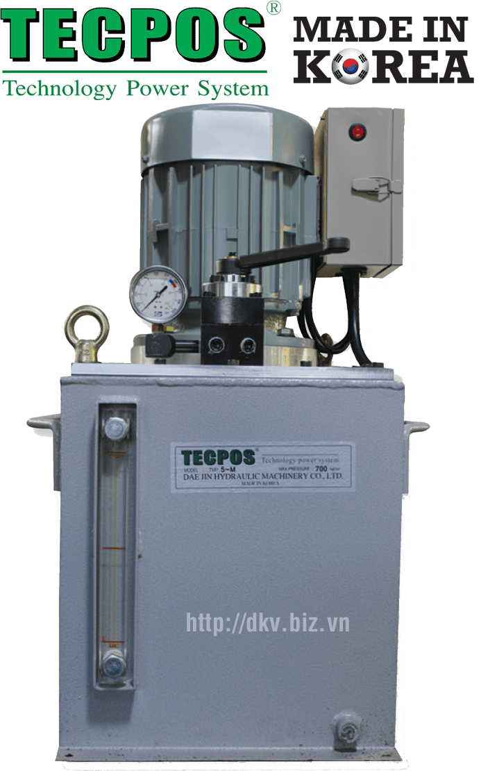 Bơm điện thủy lực Hàn Quốc Tecpos TMP 5-2S, Tecpos electric hydraulic pump TMP 5-2S