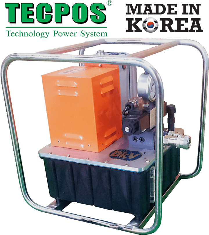 Bơm điện thủy lực Hàn Quốc Tecpos TMPB1/2-S, Tecpos electric hydraulic pump TMPB1/2-S
