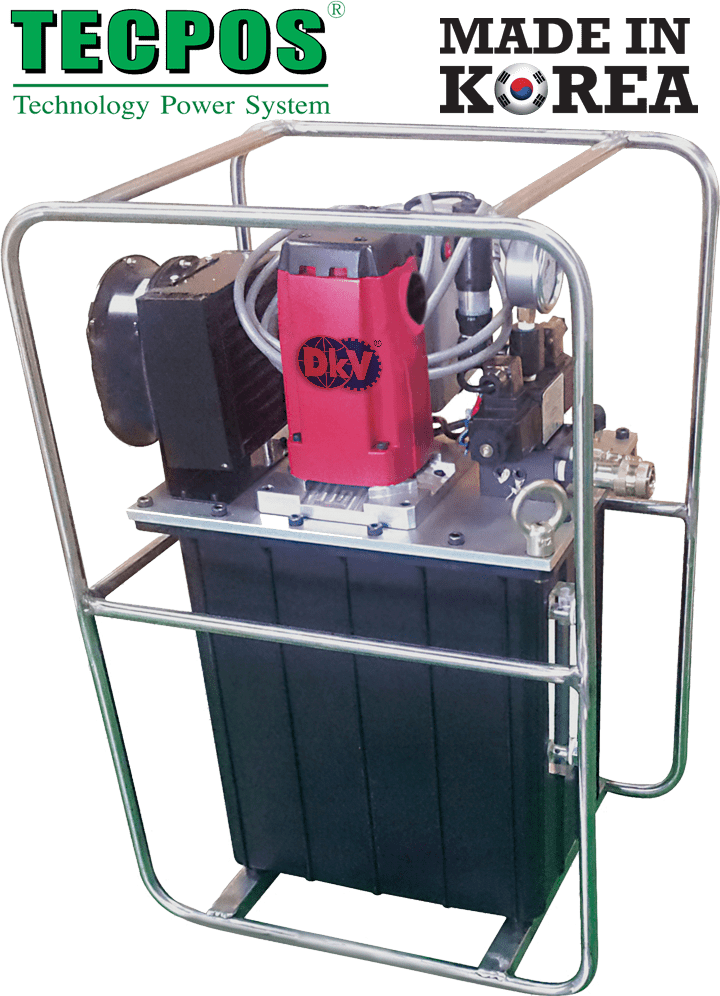 Bơm điện thủy lực Hàn Quốc Tecpos TMPB2-2S, Tecpos electric hydraulic pump TMPB2-2S