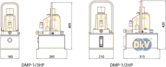 Bơm điện thủy lực Tonners DMP-CV4000M, Tonners electric hydraulic pump DMP-CV4000M