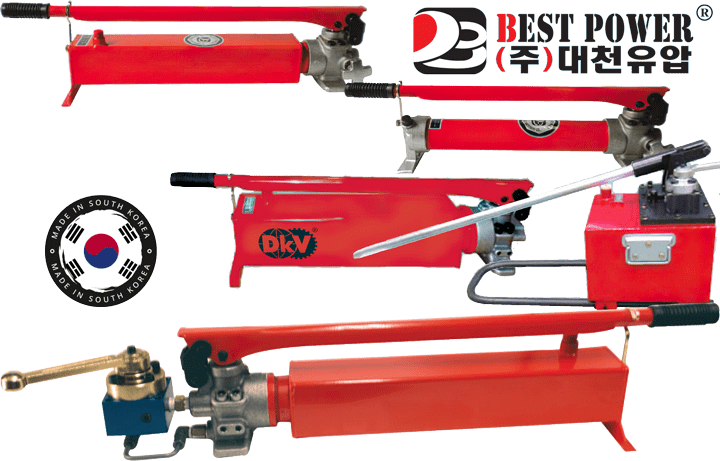 Bơm thủy lực Hàn Quốc Best Power DP-3B, Best Power hydraulic hand pump DP-3B
