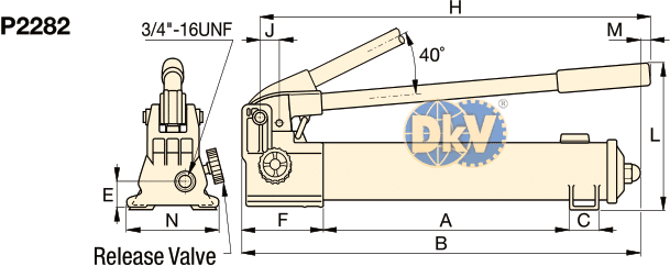 Bơm tay thủy lực cao áp Enerpac P2282, Enerpac high pressure hydraulic pump P2282