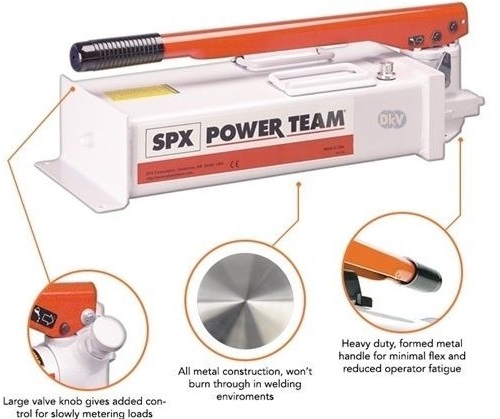 Bơm thủy lực Power Team P300 , bơm tay thủy lực Power Team P300 , Power Team hydraulic hand pump P300