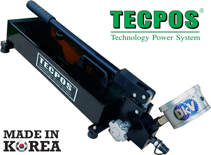 Bơm thủy lực cao áp Hàn Quốc Tecpos ESP-2800L, Tecpos ultra-high pressure hydraulic hand pump ESP-2800L