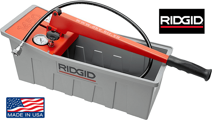 bom test ap luc nuoc Ridgid 1450, bom thu ap luc nuoc Ridgid 1450