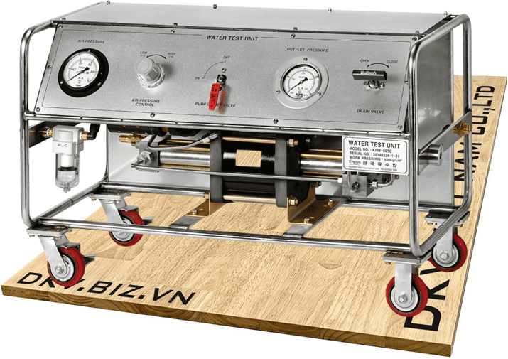 Bơm test áp lực nước Enpos 8KHW-25H-SS, Enpos Air hydraulic & water pressure test pump 8KHW-25H-SS