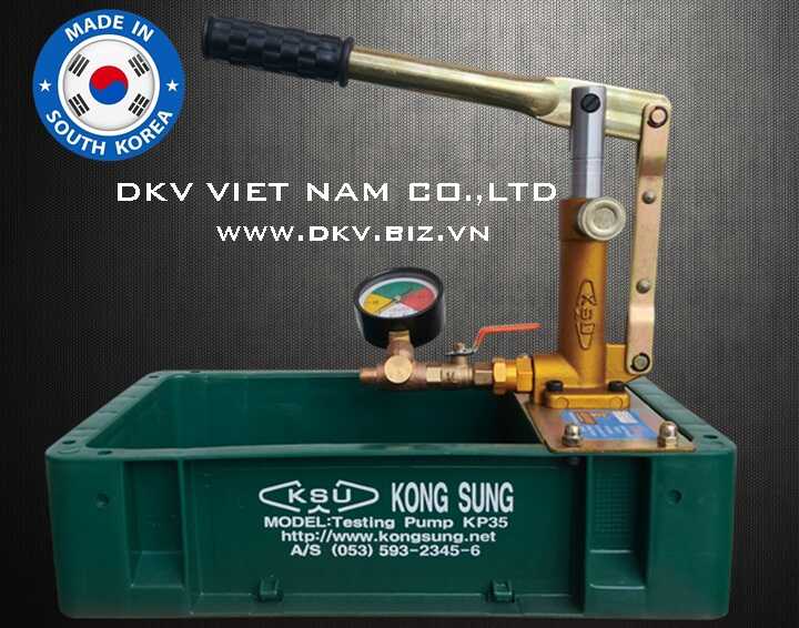 Bơm test áp lực nước KongSung KS-35, bơm thử áp đường ống áp KongSung KS-35