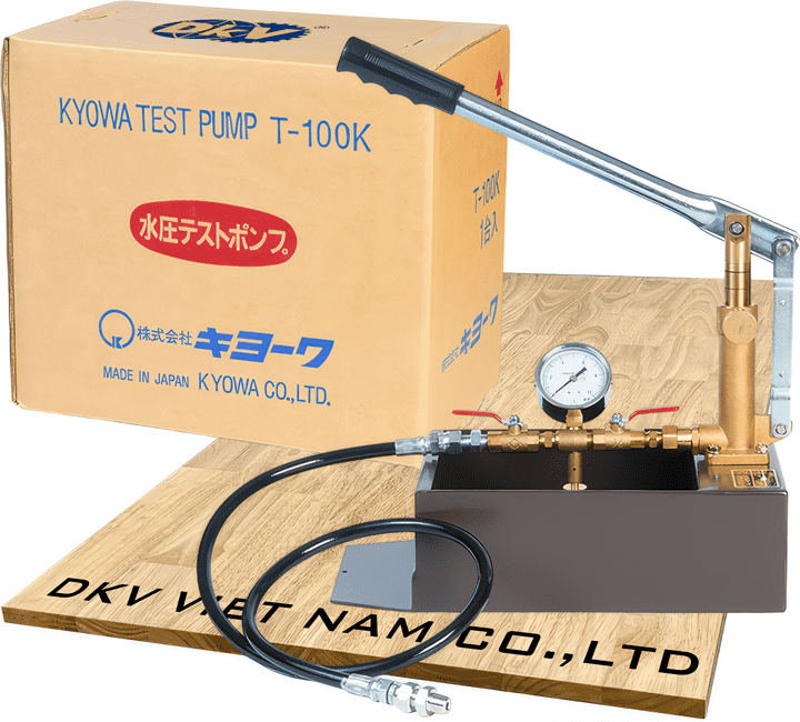 bom test ap luc nuoc kyowa t-100k, bom thu ap duong ong kyowa t-100k