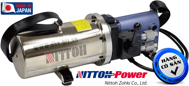 Bơm điện thủy lực Nittoh Power UP-35RH-4M, Nittoh Power electric hydraulic pump UP-35RH-4M