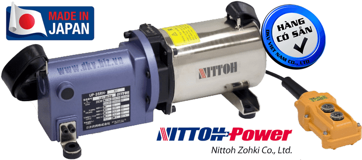 Bơm điện thủy lực Nittoh Power UP-35RH-NCL, Nittoh Power electric hydraulic pump UP-35RH-NCL