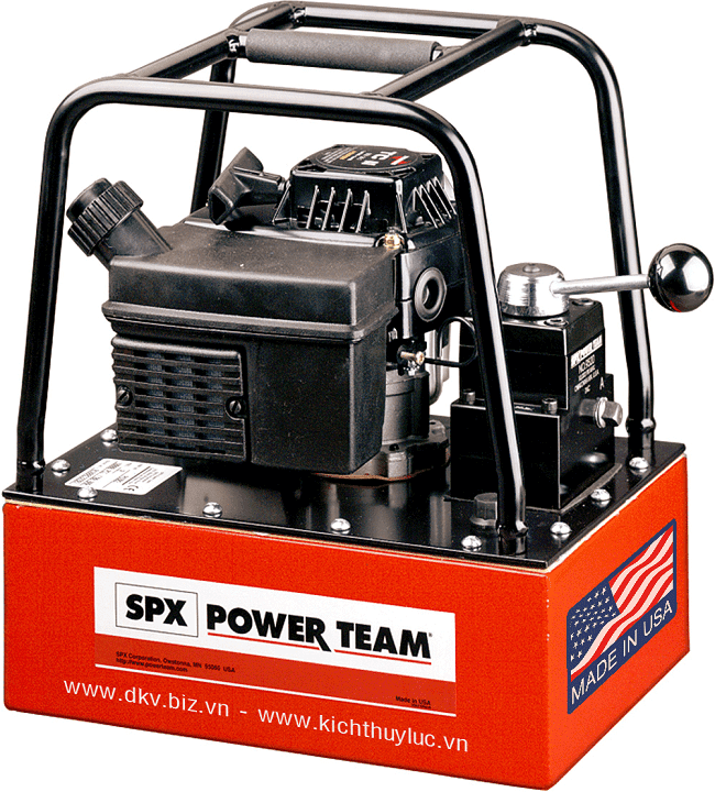 bom xang thuy luc power team pg303 , power team petrol powerpack hydraulic pump pg303
