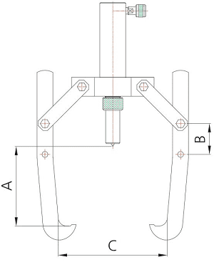 Cảo thủy lực Hàn Quốc Tonners DPUL-10, Tonners hydraulic puller DPUL-10
