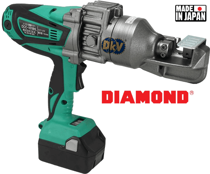 MÁY CẮT THÉP THỦY LỰC DIAMOND DCC-1618HL, DIAMOND CORDLESS HYDRAULIC REBAR CUTTER DCC-1618HL