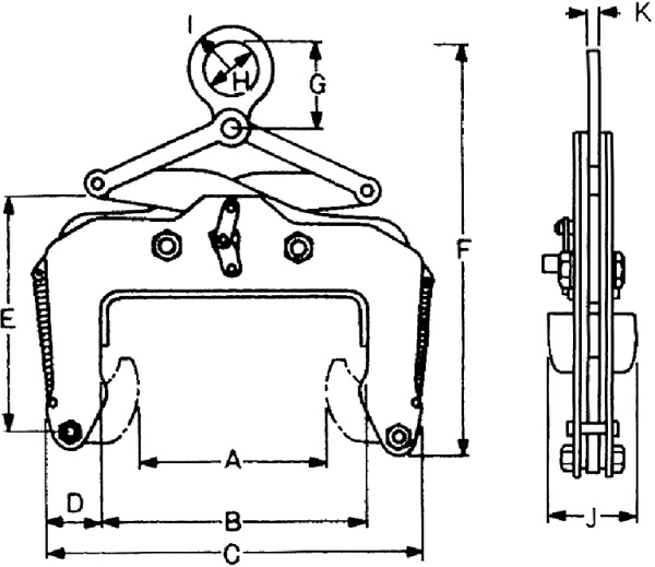 Kẹp tôn Eagle clamp AMS-500, Eagle clamp lifting clamps for steel AMS-500
