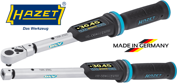 Cờ lê lực điện tử Hazet 7290-2STACCAL, cờ lê siết lực điện tử Hazet 7290-2STAC, Hazet Electronic torque wrench 7290-2STACCAL