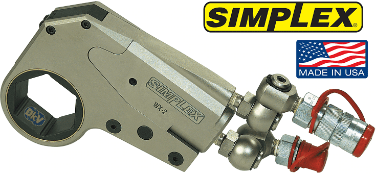 Cờ lê thủy lực Simplex WX16, Simplex low hydraulic torque wrench WX16