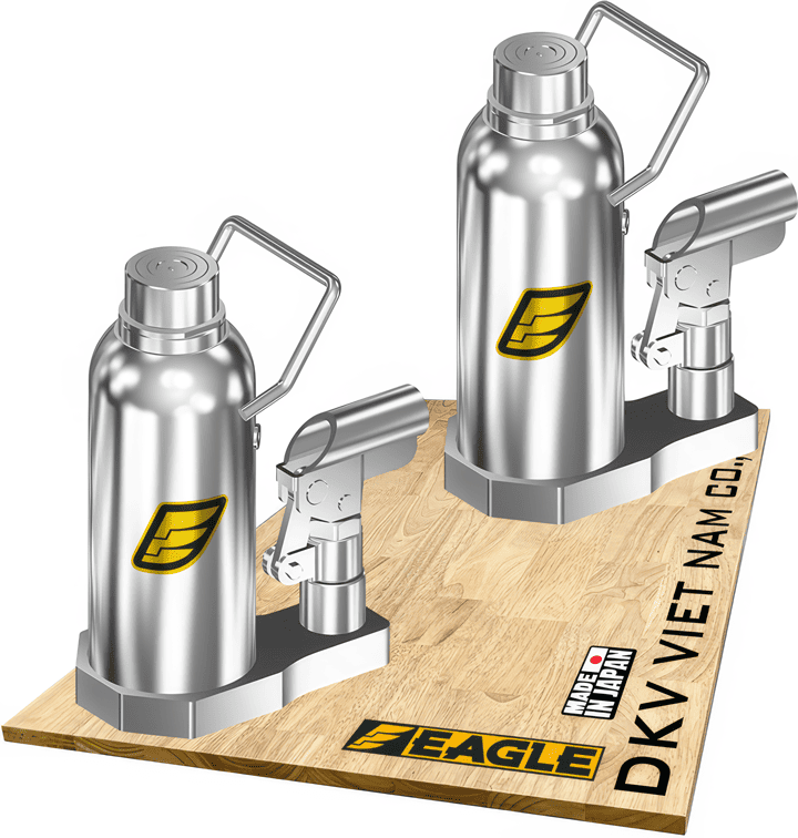 Con đội thủy lực Eagle D-100C, kích thủy lực Eagle D-100C, Eagle hydraulic bottle jack D-100C