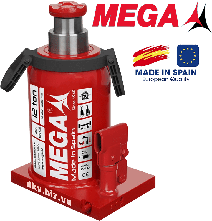 con doi thuy luc mega brt12, mega hydraulic bottle jack brt12