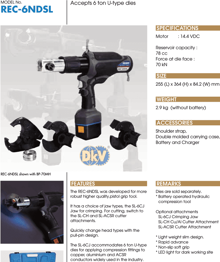 may ep cot thuy luc izumi rec-6ndsl , izumi generation battery operated tools rec-6nds