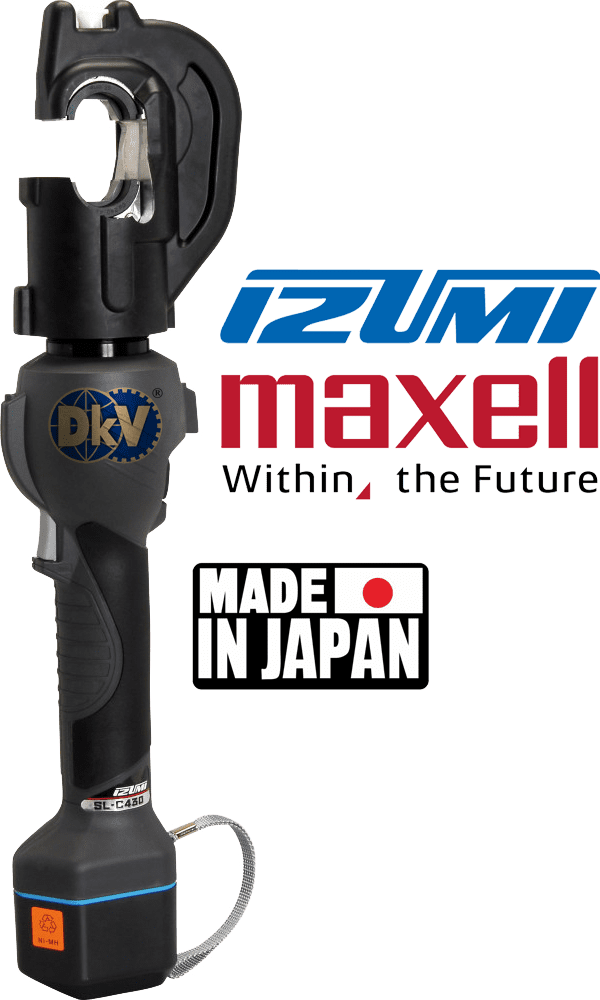 Máy ép cốt thủy lực Izumi SL-C430, Izumi battery operated inline tools SL-C430