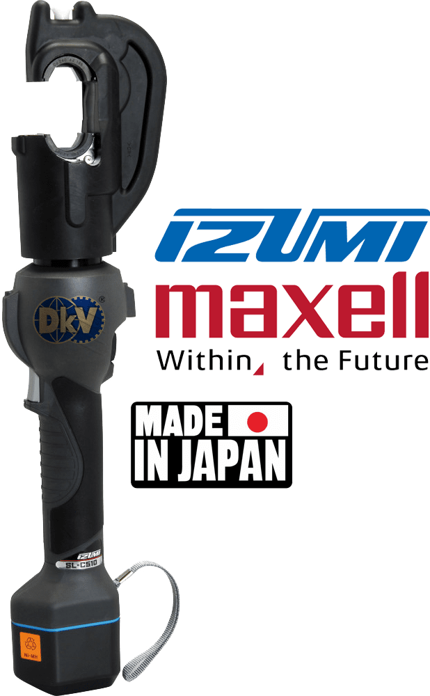 Máy ép cốt thủy lực Izumi SL-C510, Izumi battery operated inline tools SL-C510