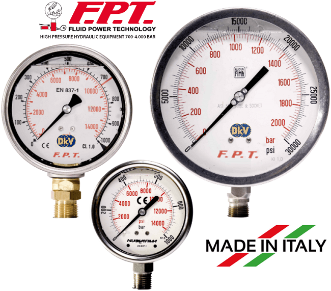 Đồng hồ áp kế FPT MD 60G/H3, đồng hồ áp kế cao áp Cejn 199402120, FPT pressure gauges MD 60G/H3
