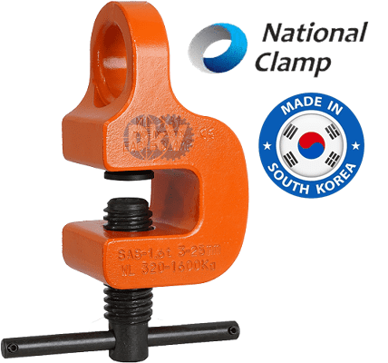 Kẹp tôn ngang National clamp NPC-B (6 ton, 0 - 70 mm), National clamp screw lifting clamps for steel NPC-B (6 ton, 0 - 70 mm)