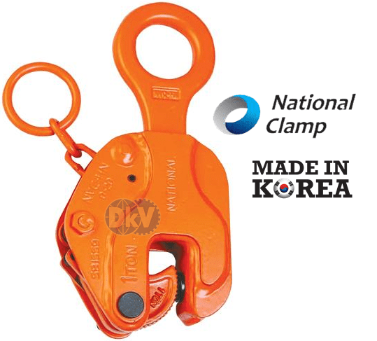 Kẹp tôn đứng National Clamp NVC-BH (2 ton, 0 - 25 mm), National clamp vertical lifting clamps for steel NVC-BH (2 ton, 0 - 25 mm)