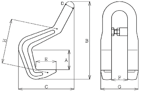 Kẹp tôn Eagle clamp AMS-500, Eagle clamp lifting clamps for steel AMS-500