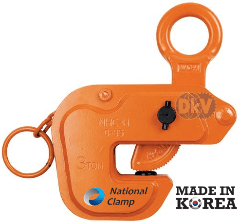 Kẹp tôn ngang National Clamp NHC-H (1 ton, 0 - 25 mm), National Clamp horizontal lifting clamps for steel NHC-H (1 ton, 0 - 25 mm)