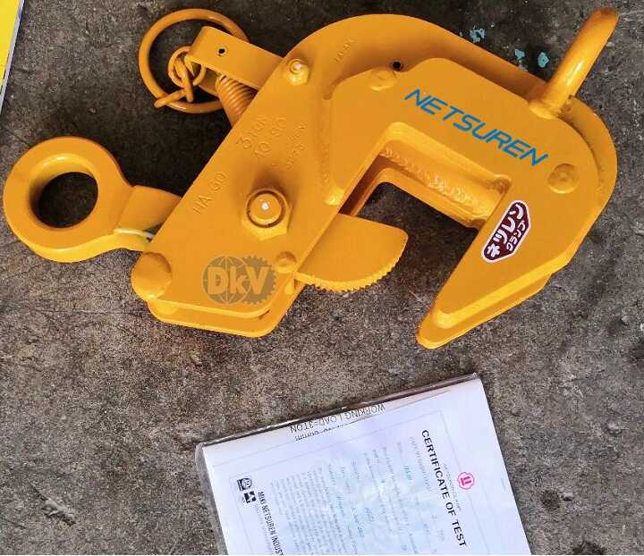 Kẹp tôn ngang Netsuren HA-60 (3 ton), Netsuren horizontal lifting clamps for steel HA-60 (3 ton)