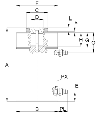 Kích thủy lực Lukas LDM 10-5/200, con đội thủy lực Lukas LDM 10-5/200, Lukas hydraulic jack LDM 10-5/200