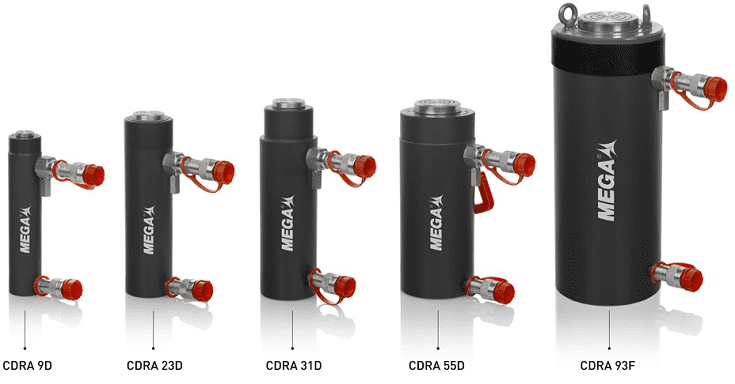 Kích thủy lực Mega CDRA-9D, con đội thủy lực Mega CDRA-9D, Mega hydraulic jack CDRA-9D