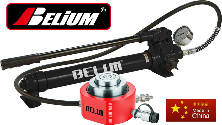 Bộ kích thủy lực Belium BSLM500, Belium hydraulic cylinder and hand pump set BSLM500